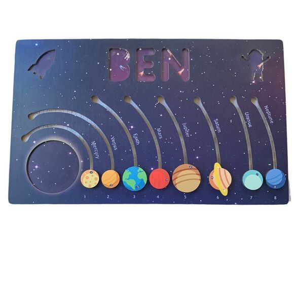 Solar System Personalized Name Puzzle BEN - Picture 2 of 5